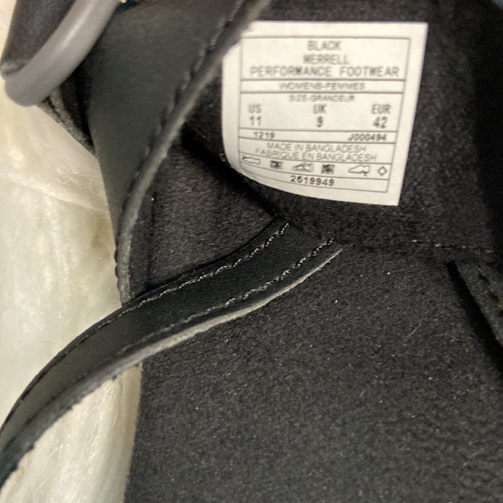 Merrell AirCushion Memory Foam sandals size 11 BNWOT black and gray color - Picture 7 of 16